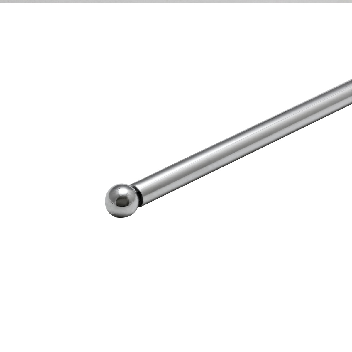 Close-up of chrome-plated ball-tip end cap detail on Thunder Group CRPTS997 pizza tray stand leg