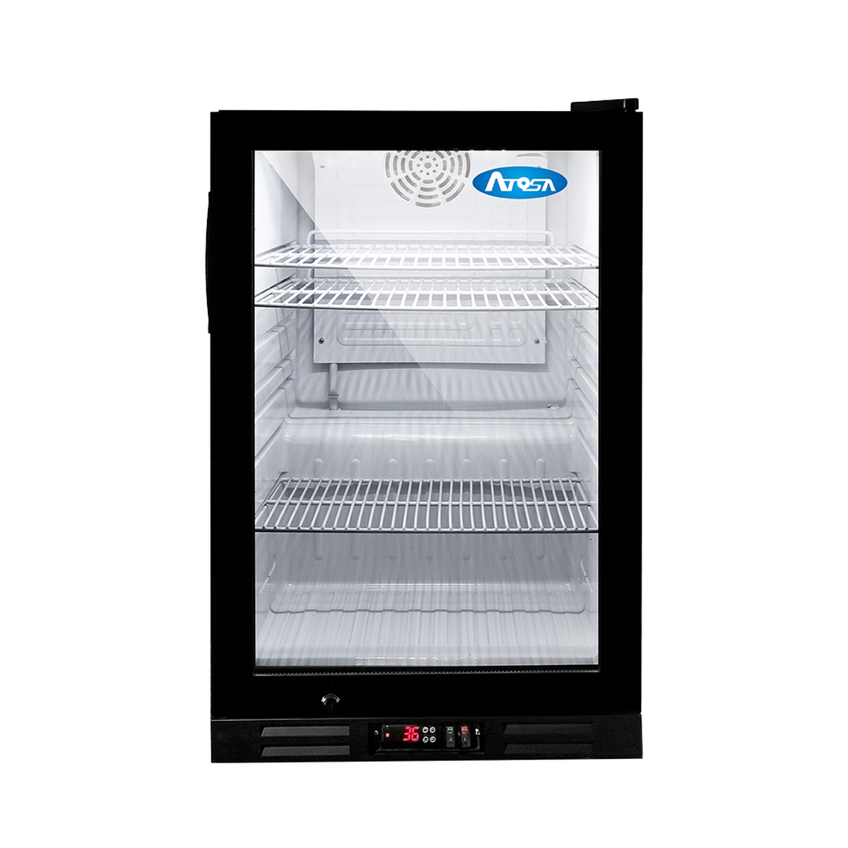 Atosa CTD-5T countertop glass door merchandiser refrigerator, front view