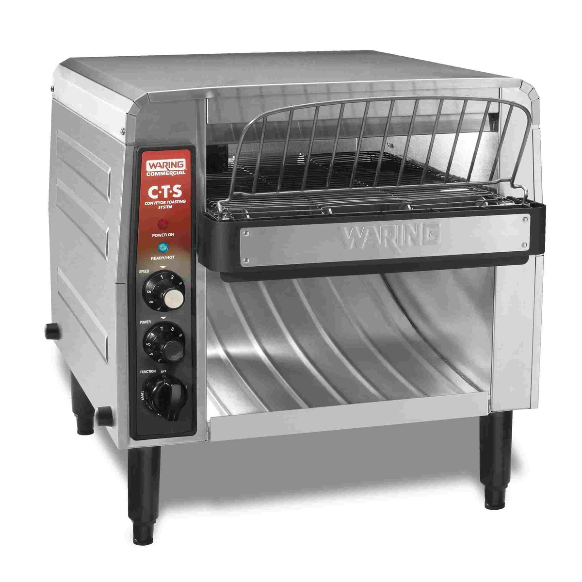 Waring CTS1000B countertop conveyor toaster with front control panel
