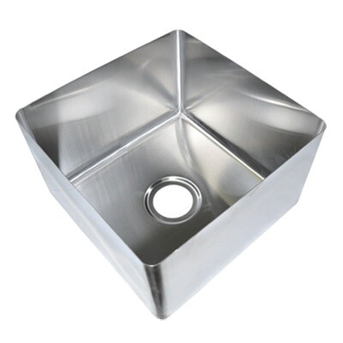 John Boos CUT1014106 single-compartment stainless steel weld-in undermount sink bowl with drain opening