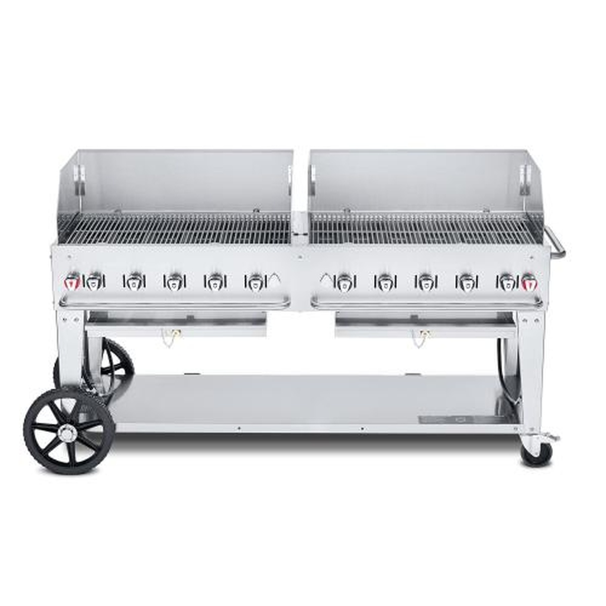 Crown Verity 72 inch mobile outdoor grill with wind guards