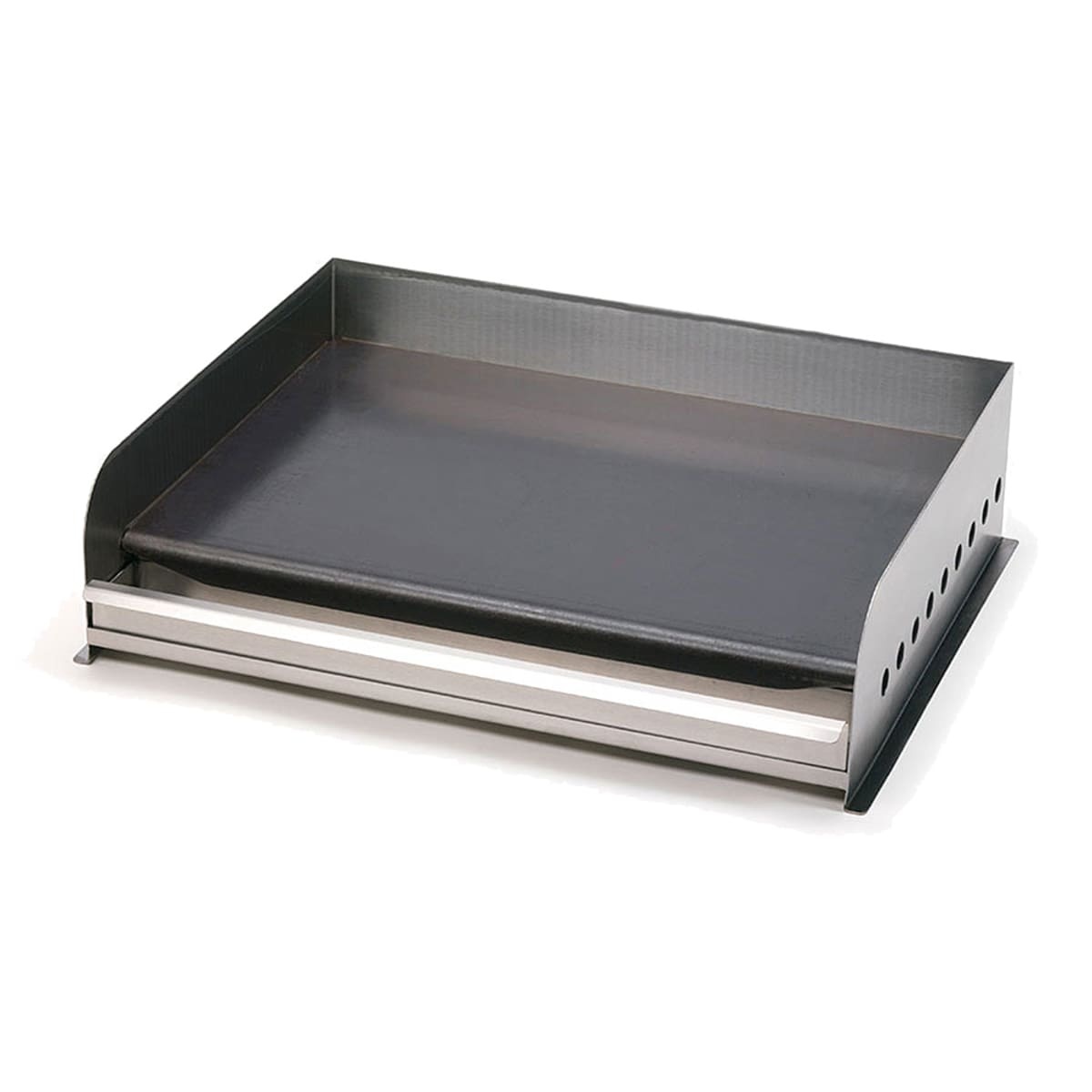 Crown Verity removable griddle top with splash guards