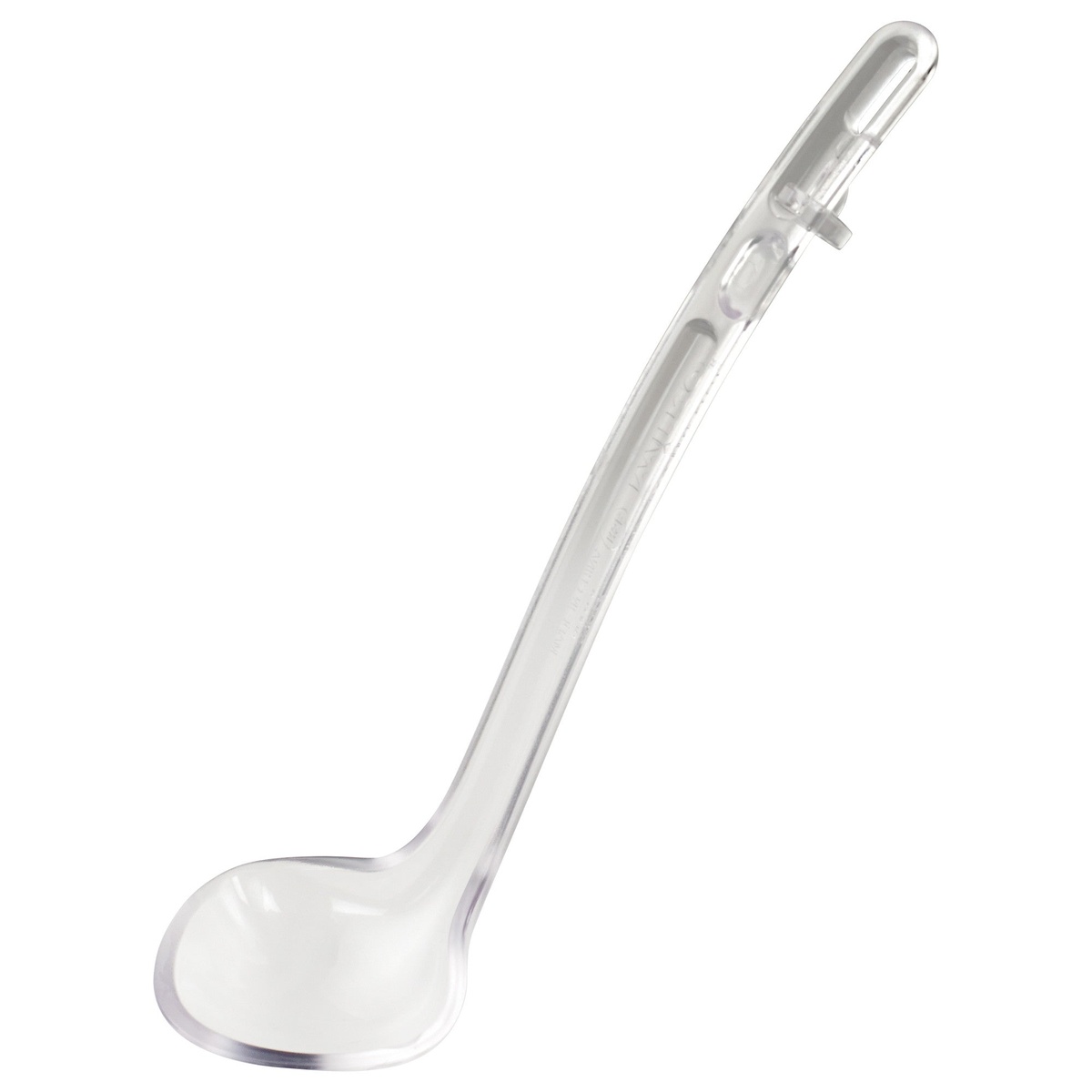 Winco CVLD-8C clear polycarbonate CURV dual spout ladle, 8-1/2 inch overall length