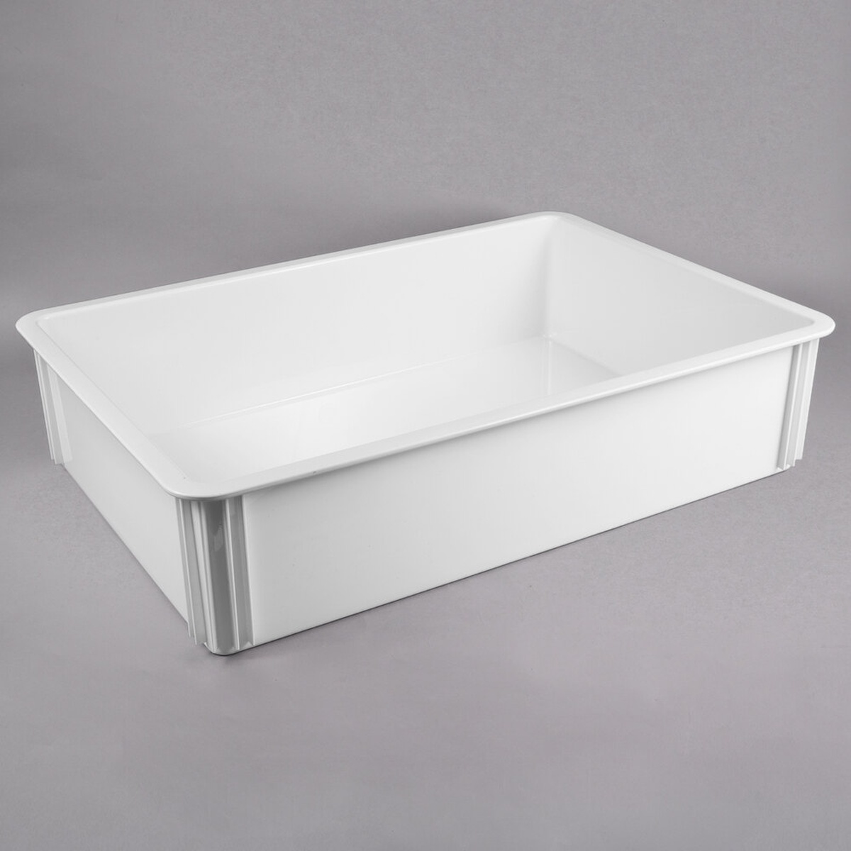Cambro DB18266CW148 white Camwear dough box, rectangular with straight sides and reinforced corners