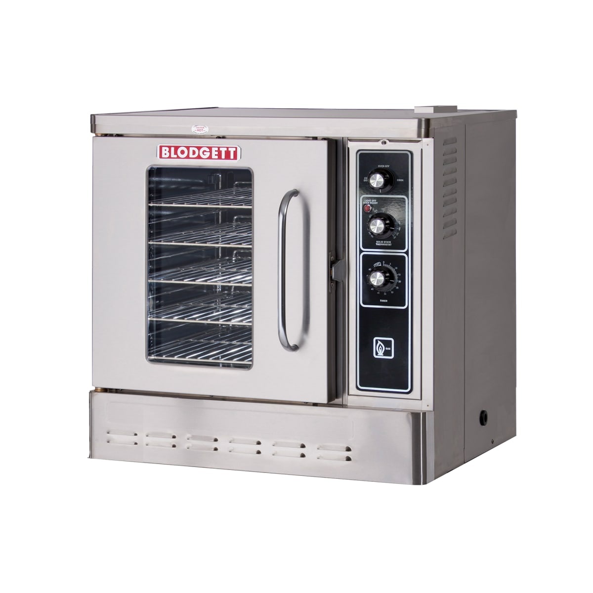 Blodgett DFG-50 SGL half-size single-deck gas convection oven with glass door and solid state control panel