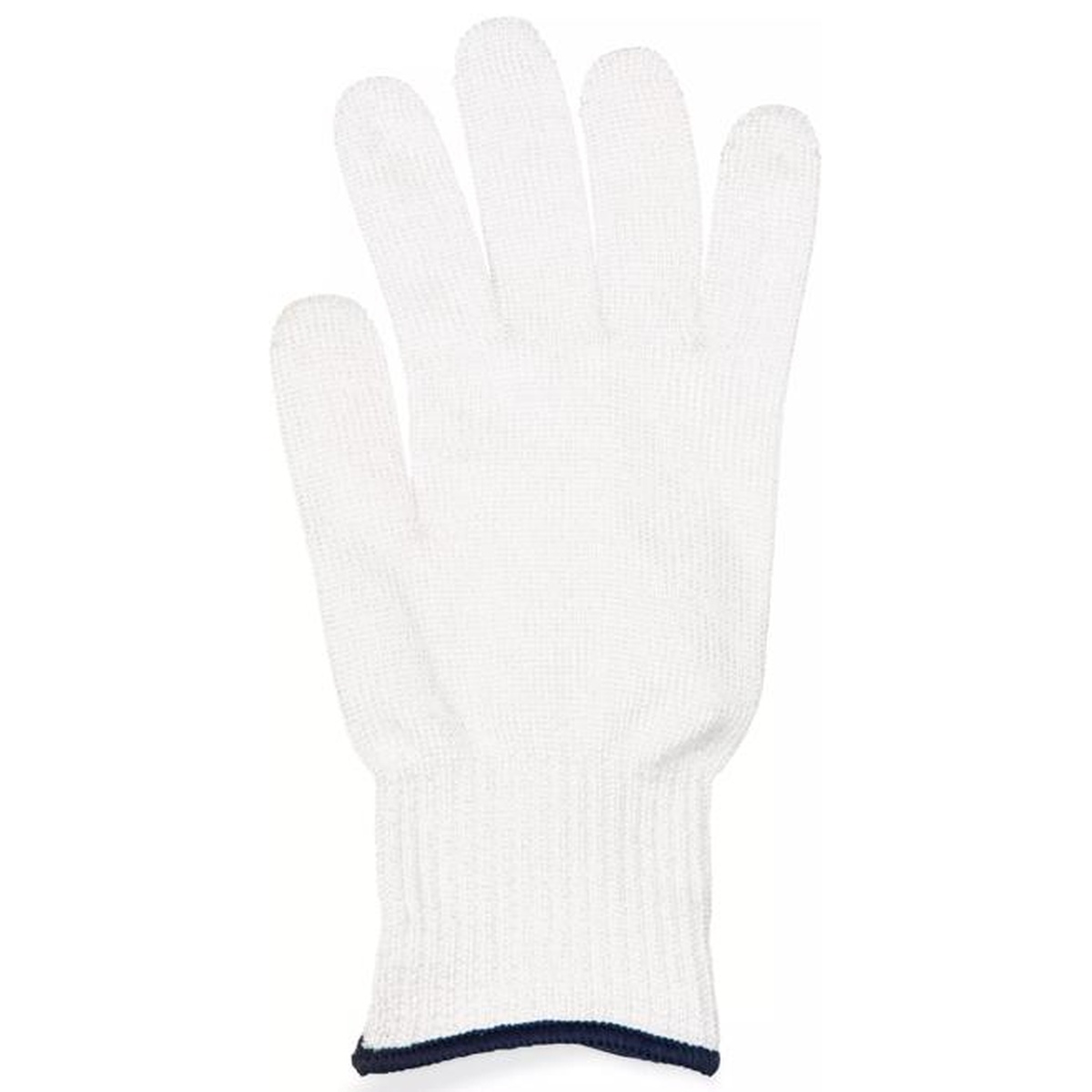 San Jamar D-Shield Cut Resistant Glove in white, full product view