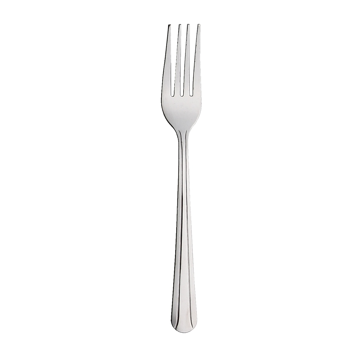 Libertyware Dominion medium weight dinner fork in 18/0 stainless steel with vibro finish