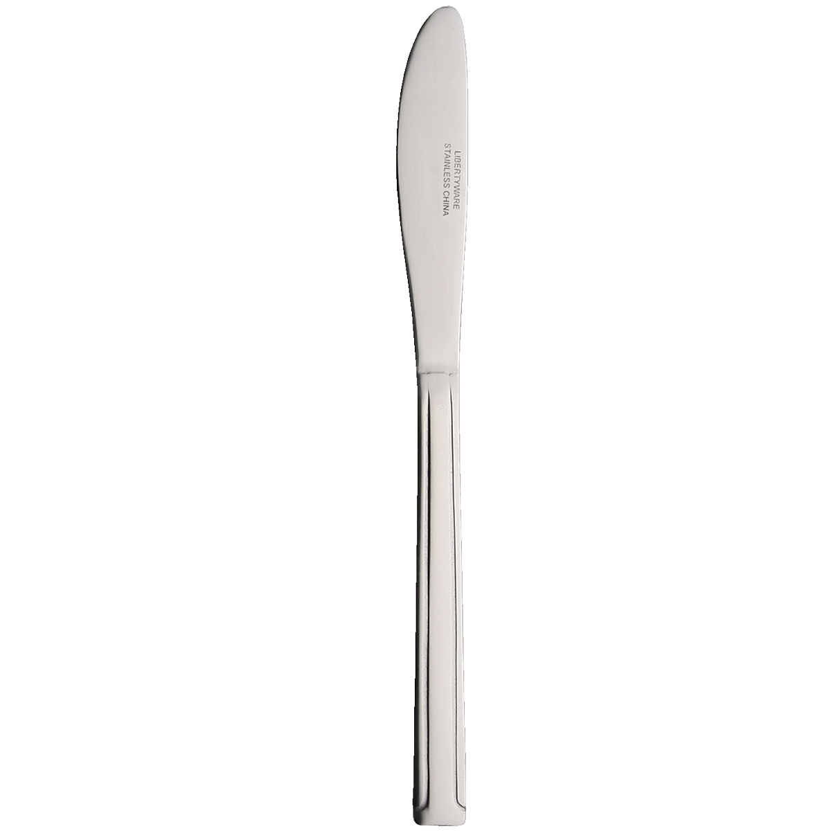 Libertyware Dominion Medium Weight Dinner Knife, 8-1/4 inch, mirror polished stainless steel, single piece view