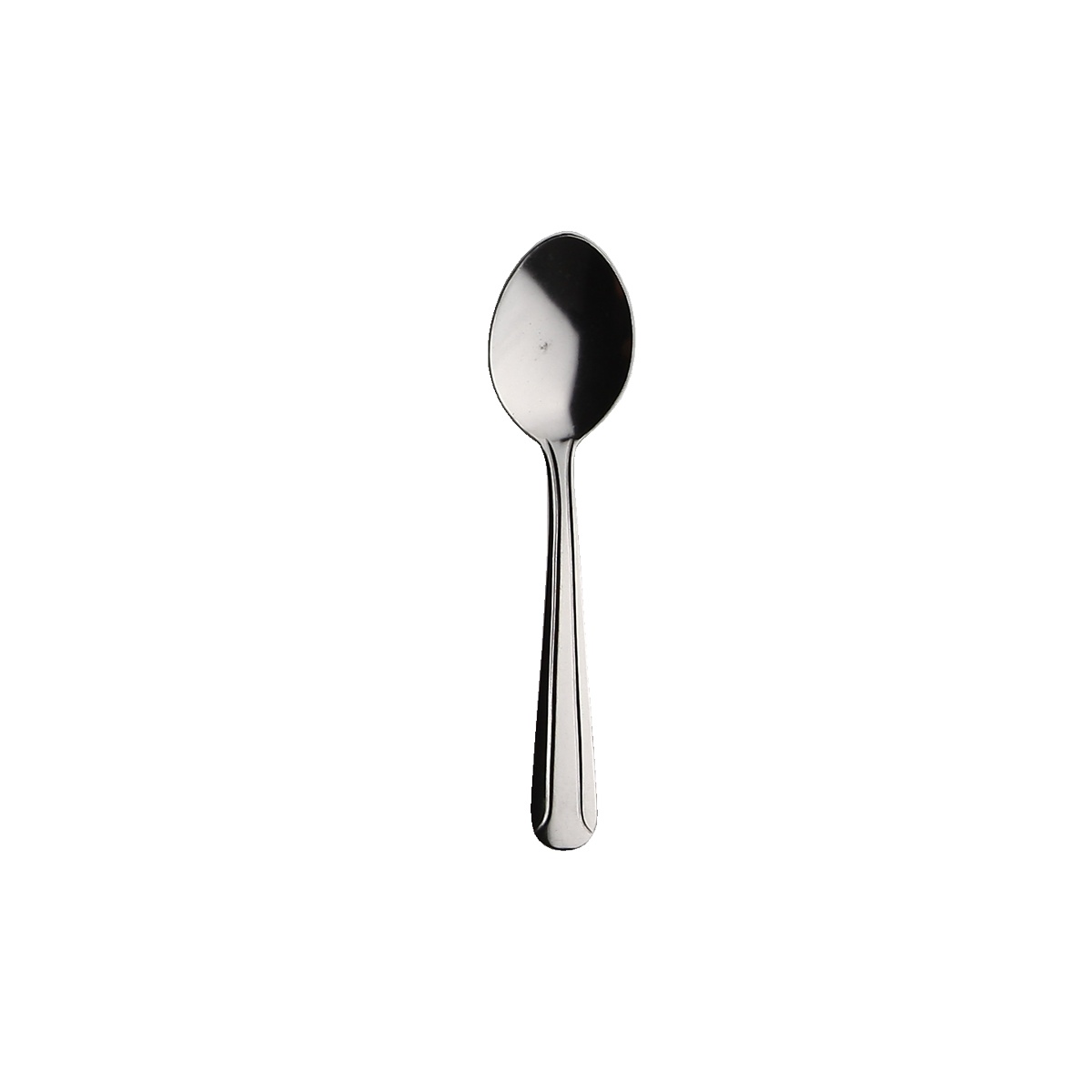 Libertyware DOM8 Dominion Medium Weight After Dinner Spoon in stainless steel with vibro finish