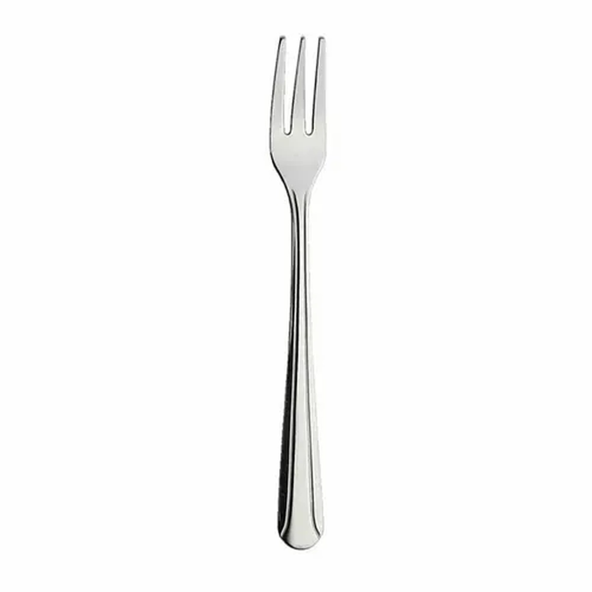 Libertyware DOM9 Dominion cocktail fork in polished 18/0 stainless steel with vibro finish, 5-3/4 inch length