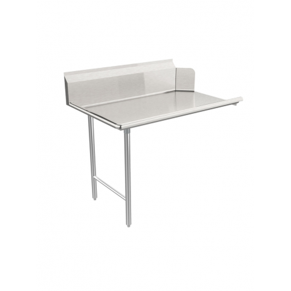 GSW USA DT48C-R stainless steel clean dishtable with backsplash