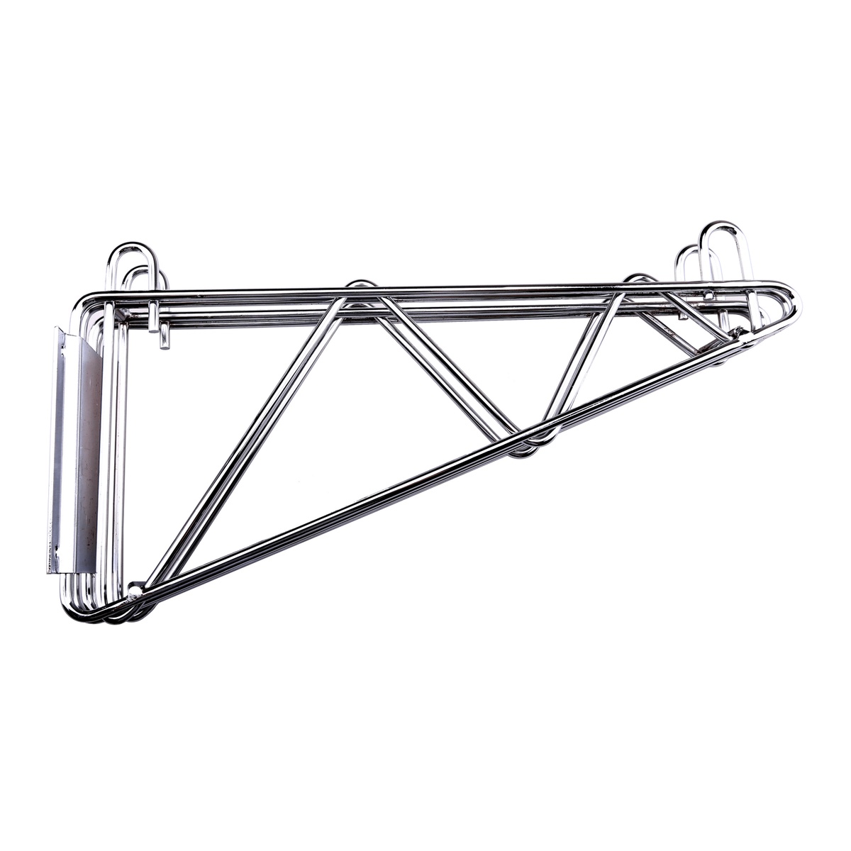 Enhanced Wire Shelving E-CBR-14DDWM 14-inch double chrome wall mount bracket