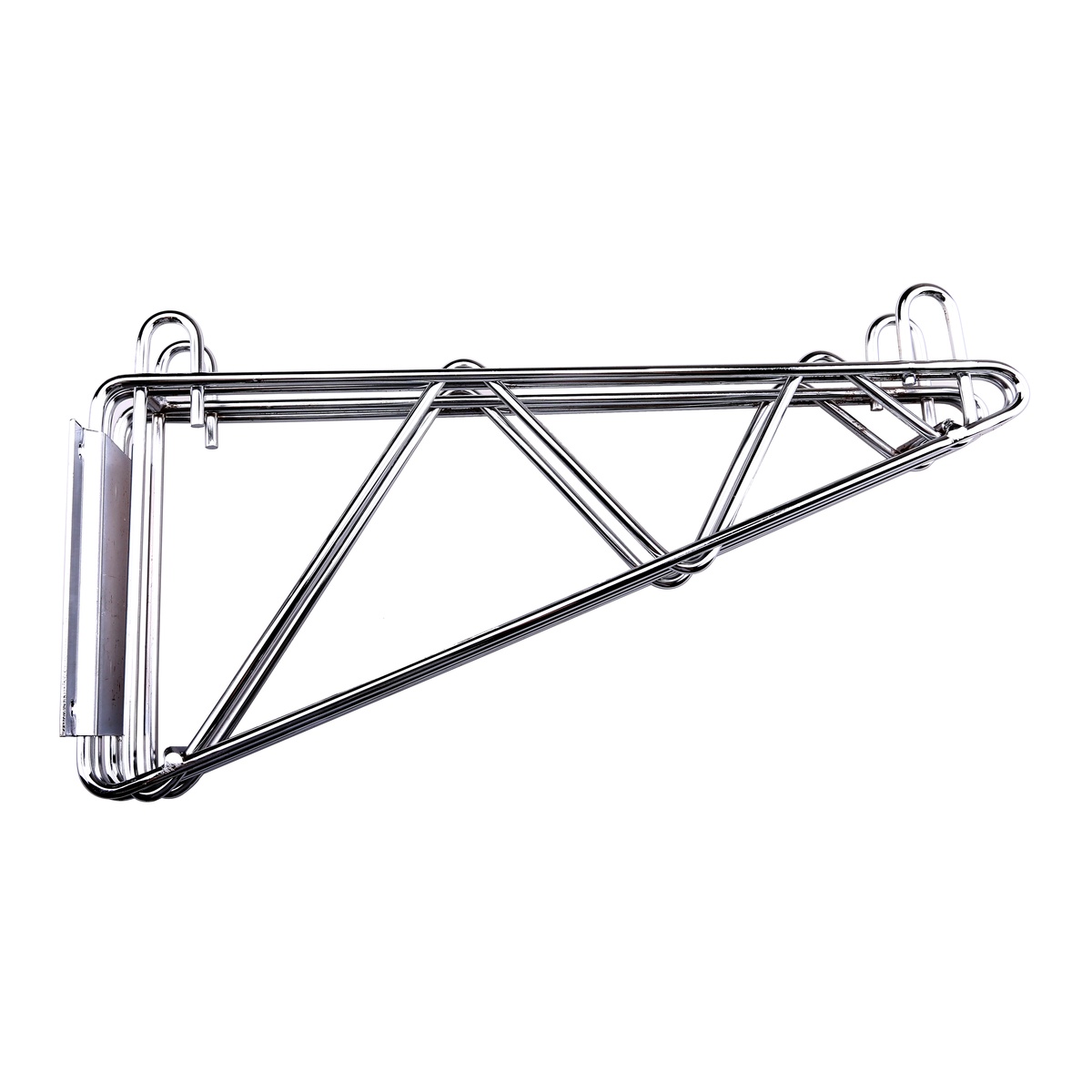 Enhanced E-CBR-24DDWM double chrome wall mount bracket with triangulated wire support frame