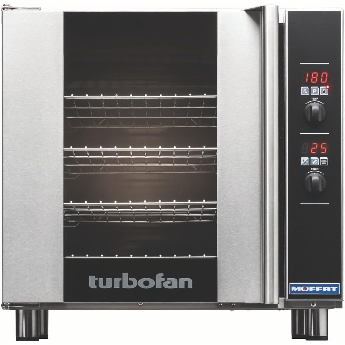 Moffat Turbofan E32D5 countertop electric convection oven front view with digital controls