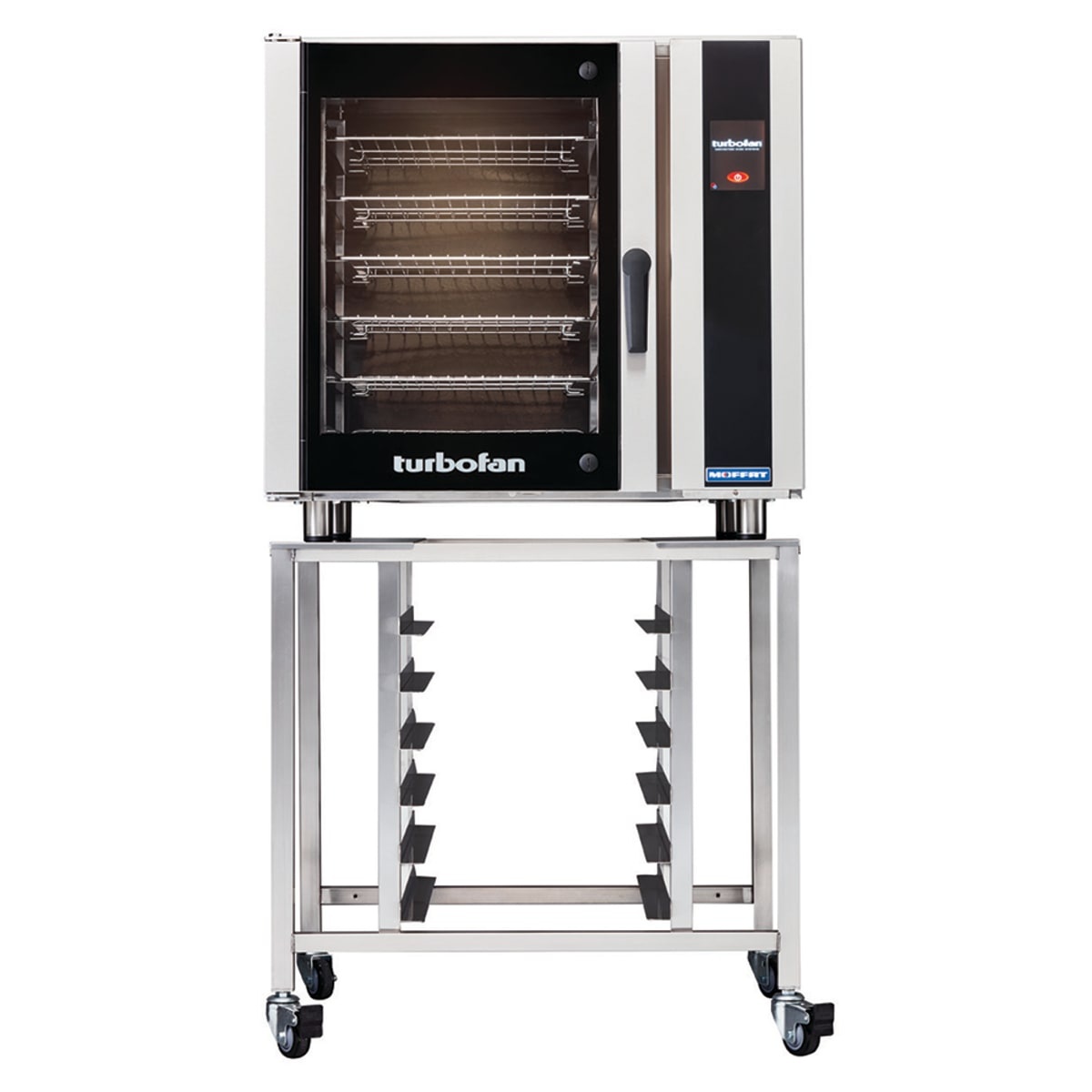 Moffat Turbofan E35T6-26 full-size countertop convection oven with stand