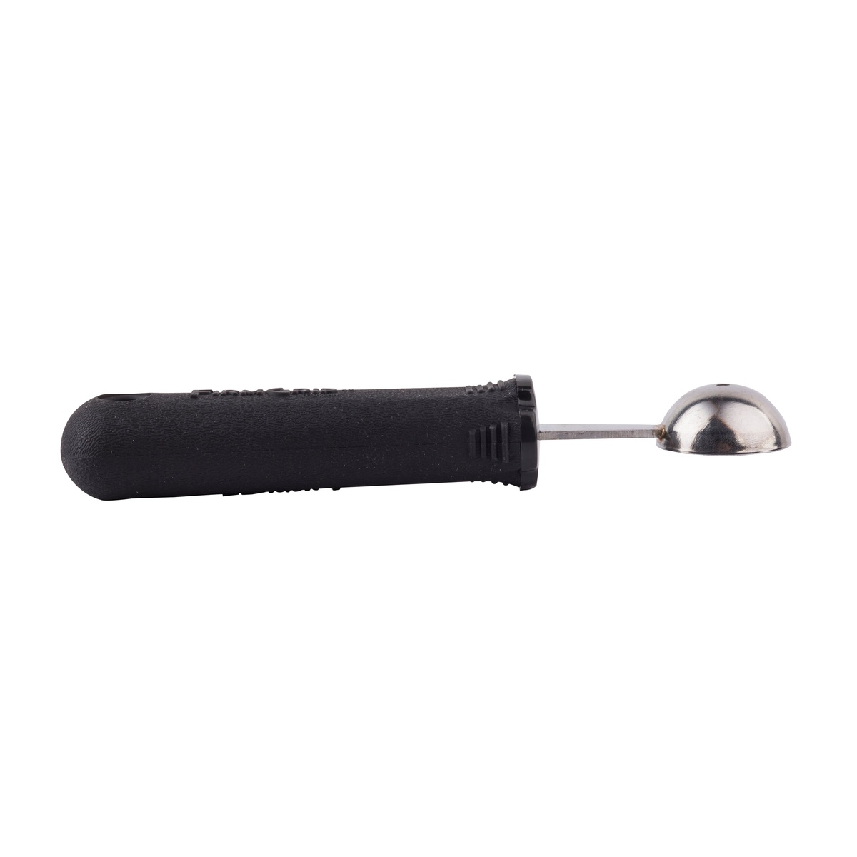 Reverse side view of the TableCraft melon baller scoop