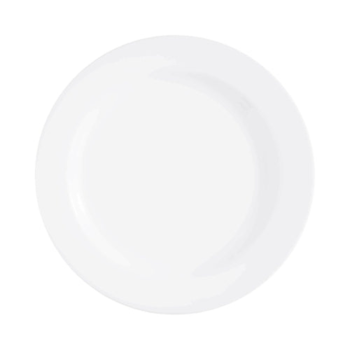 Cardinal Evolution E6961 10-5/8 inch white china plate, top view