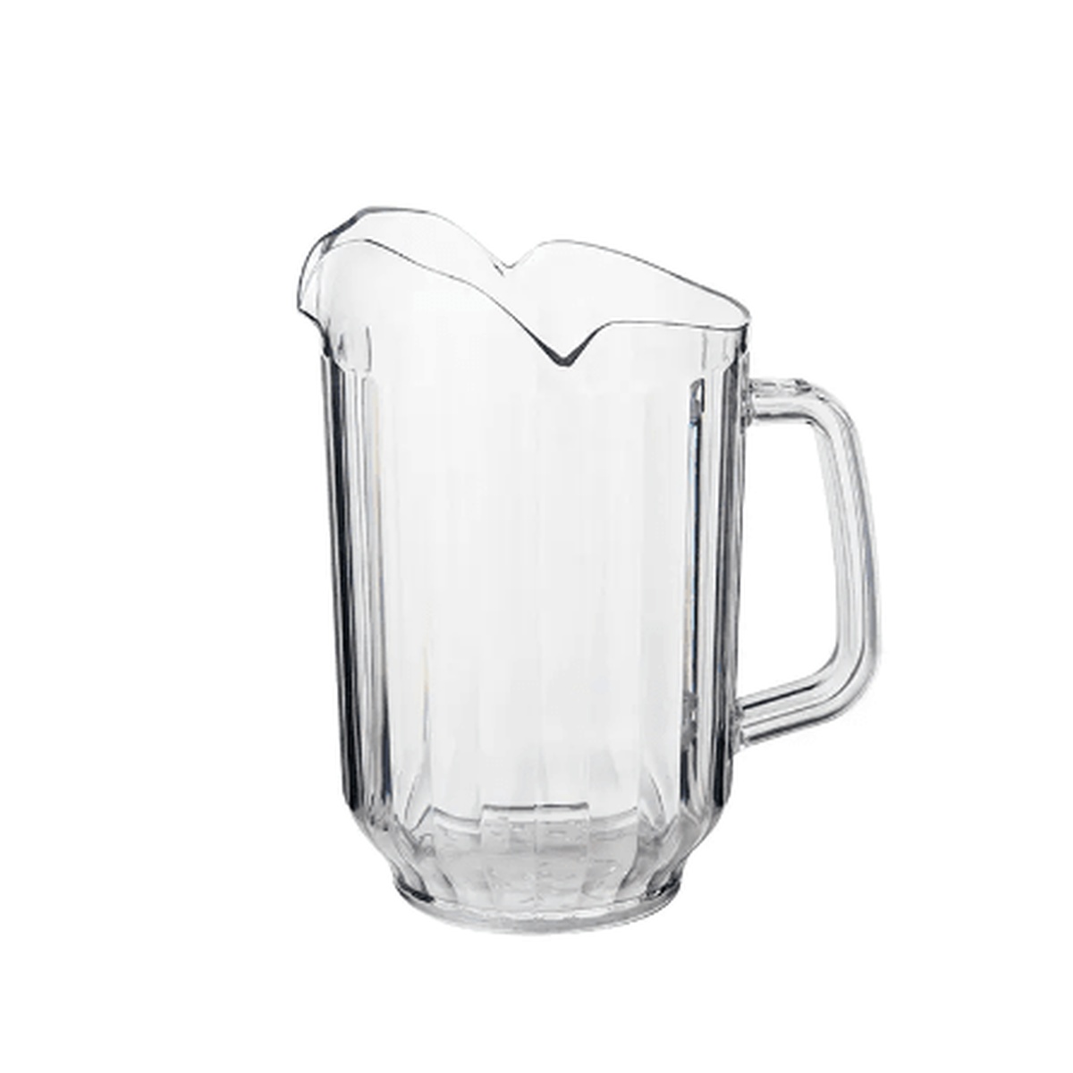 EBP-60C Cresco Resco 60 oz. clear plastic pitcher with handle and tapered spout