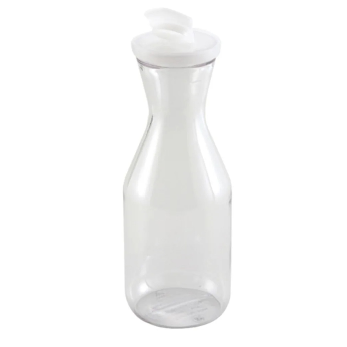 Cresco Resco ED-1/2L clear polycarbonate decanter with white flip-top lid