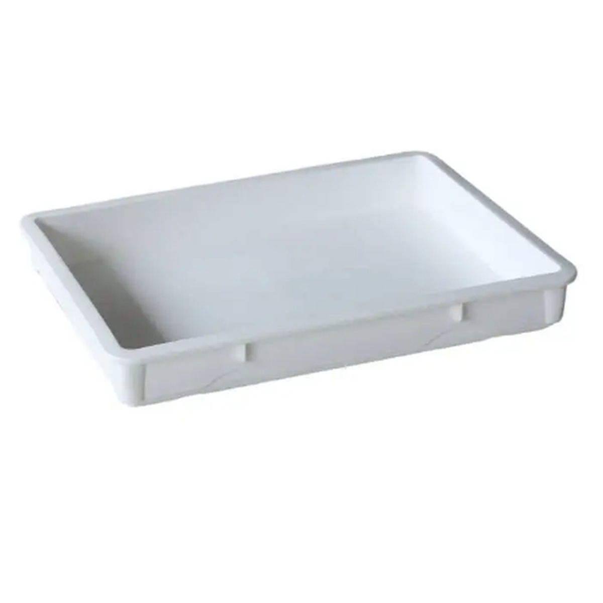 Cresco Resco white plastic dough box, 25-5/8 inch length by 18 inch width by 3-1/4 inch height