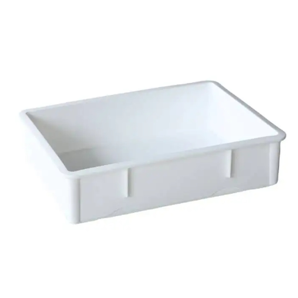 Cresco Resco white rectangular dough box, 25-1/2 by 17-1/2 by 6 inches