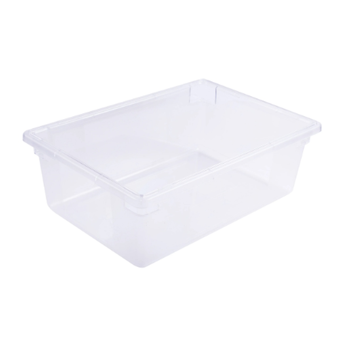 Cresco Resco EFB12189T translucent food storage box, 12x18x9 inches, clear rectangular container with side handles