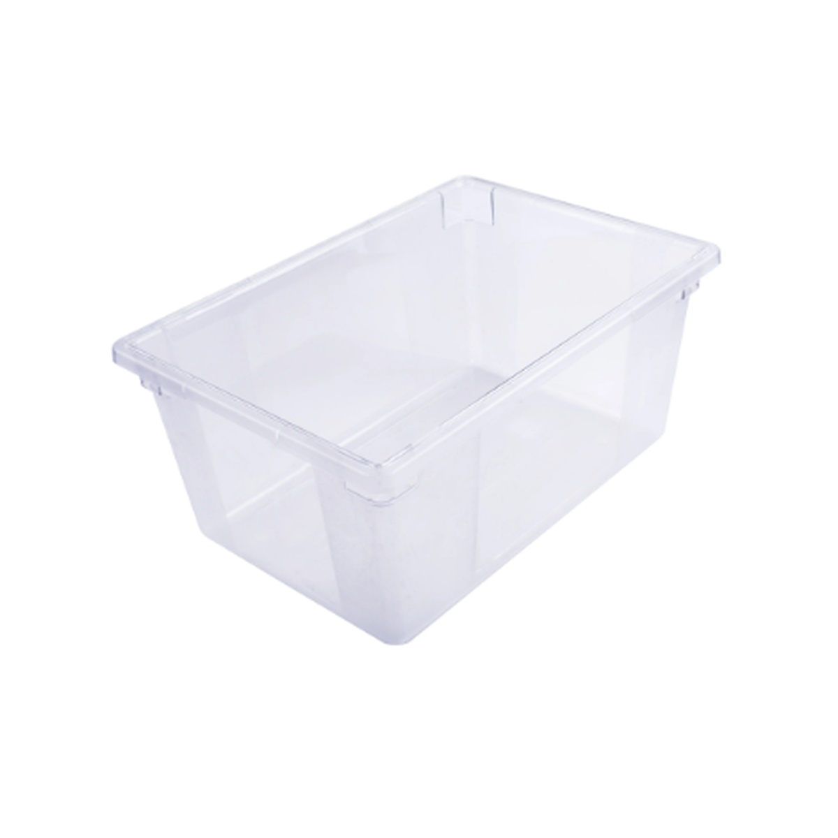 Cresco Resco EFB182612T translucent food storage box, 18x26x12 inches, clear polycarbonate rectangular container