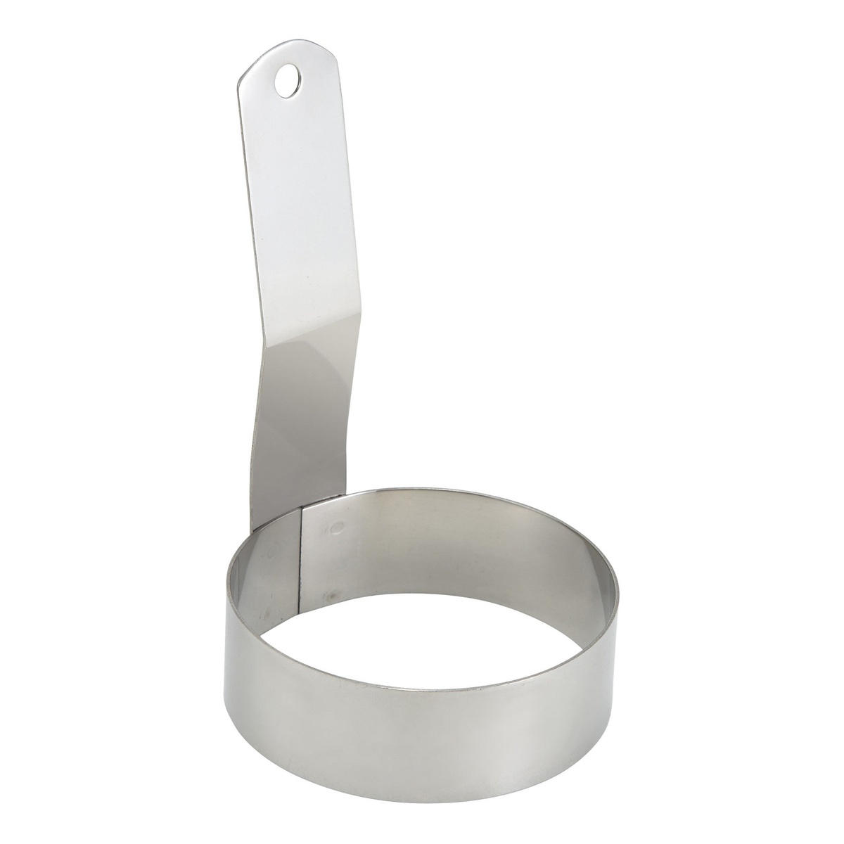 Winco EGR-3 3-inch round stainless steel egg ring with integrated handle