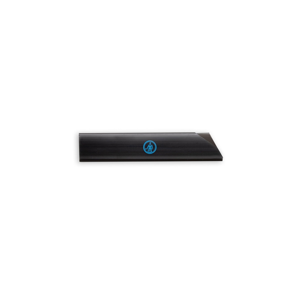 Messermeister parer edge guard flat face view showing Messermeister logo emblem