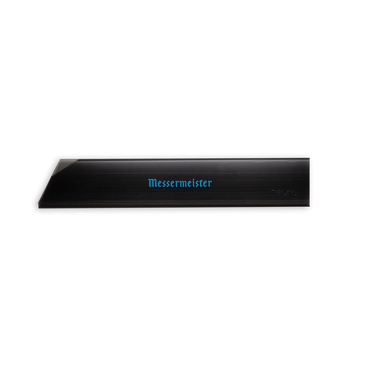 Back view of Messermeister 8 inch edge guard showing logo