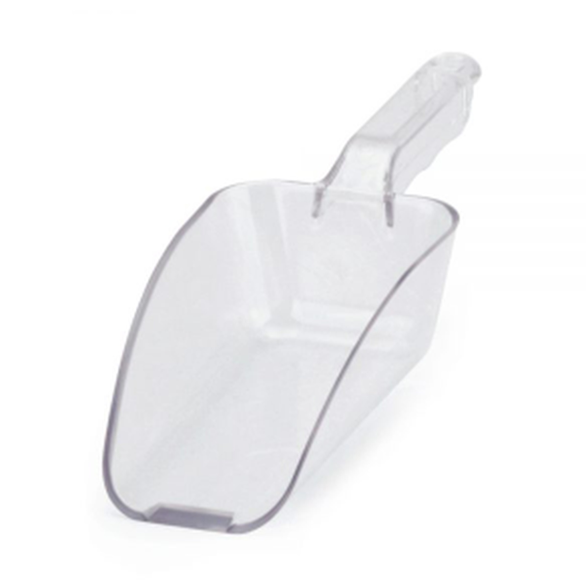 Cresco Resco EIS-24C 24 oz. clear plastic ice scoop with ergonomic handle
