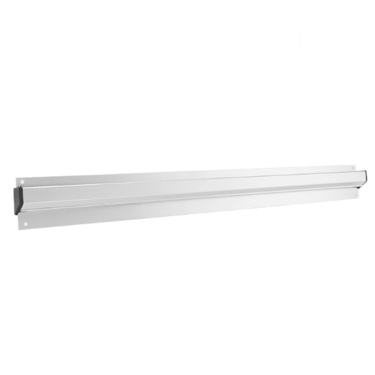 ENSR60 Enhanced 60-inch aluminum check rack showing full-length rail with end cap