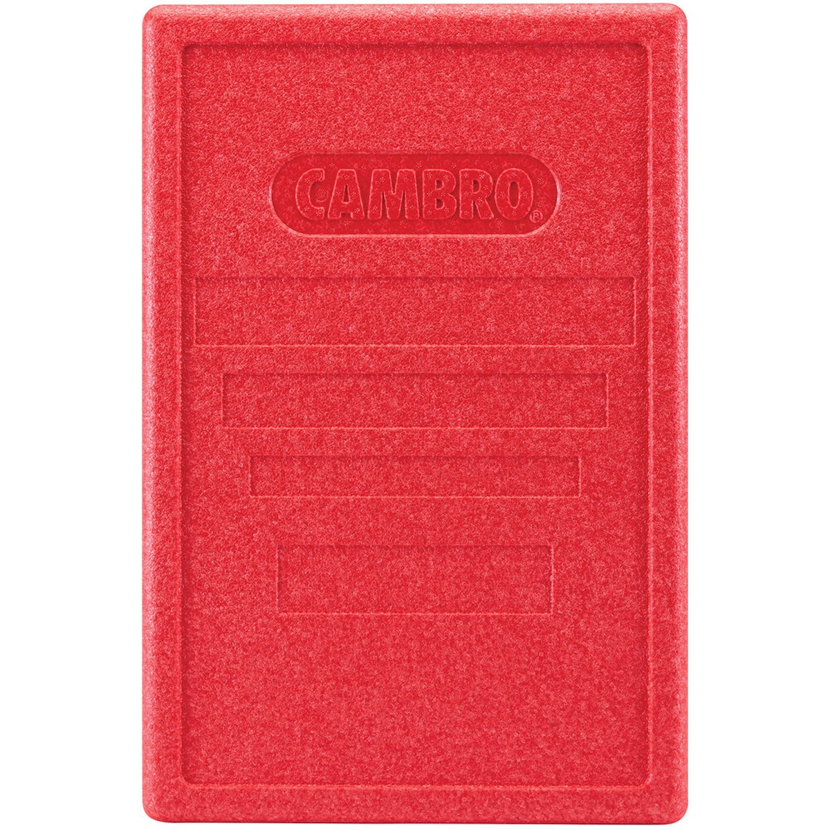 Cambro EPP180LID365 full size red replacement lid for Cam GoBox top loader food carrier