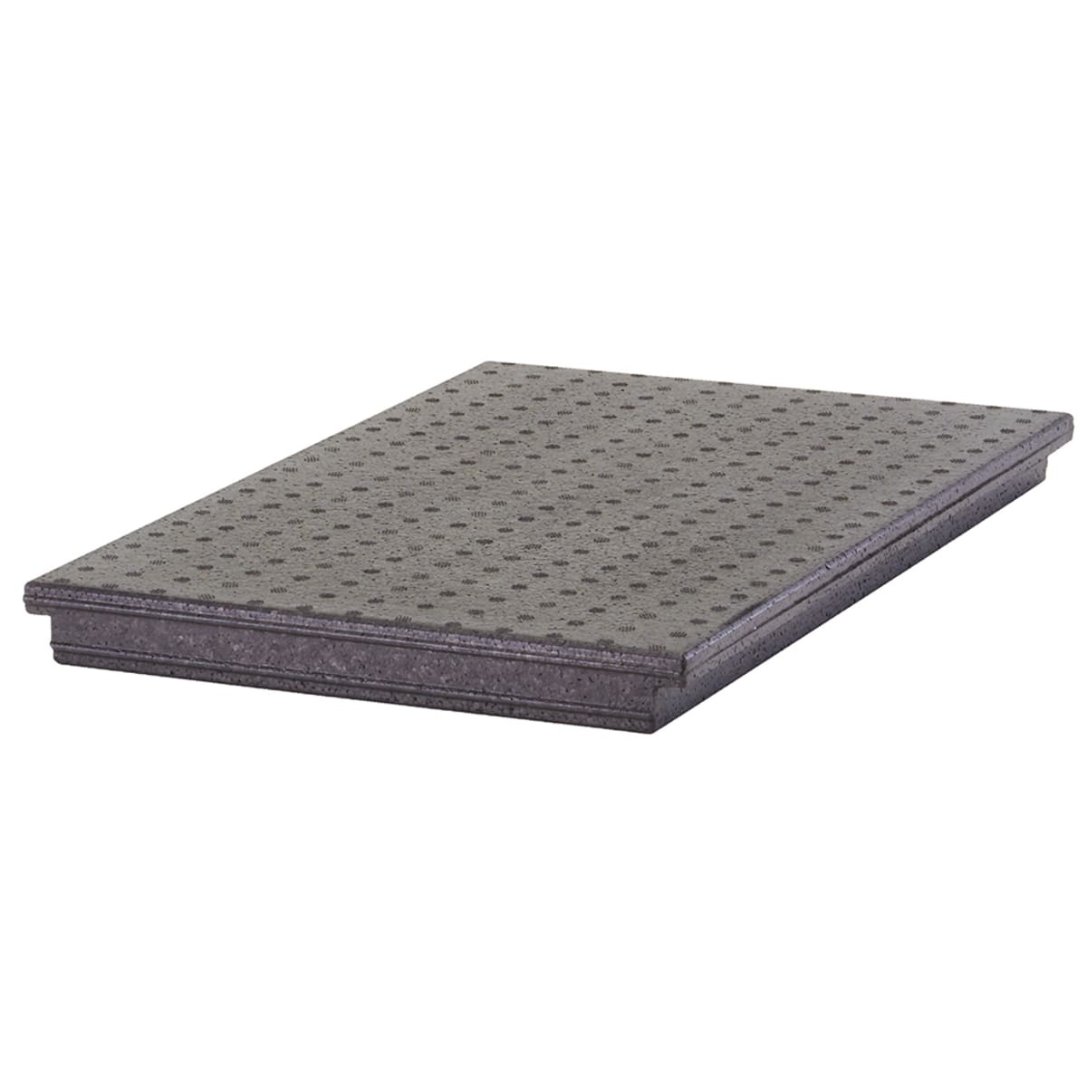 Cambro EPP3253DIV110 ThermoBarrier expanded polypropylene foam panel in dark gray with textured surface