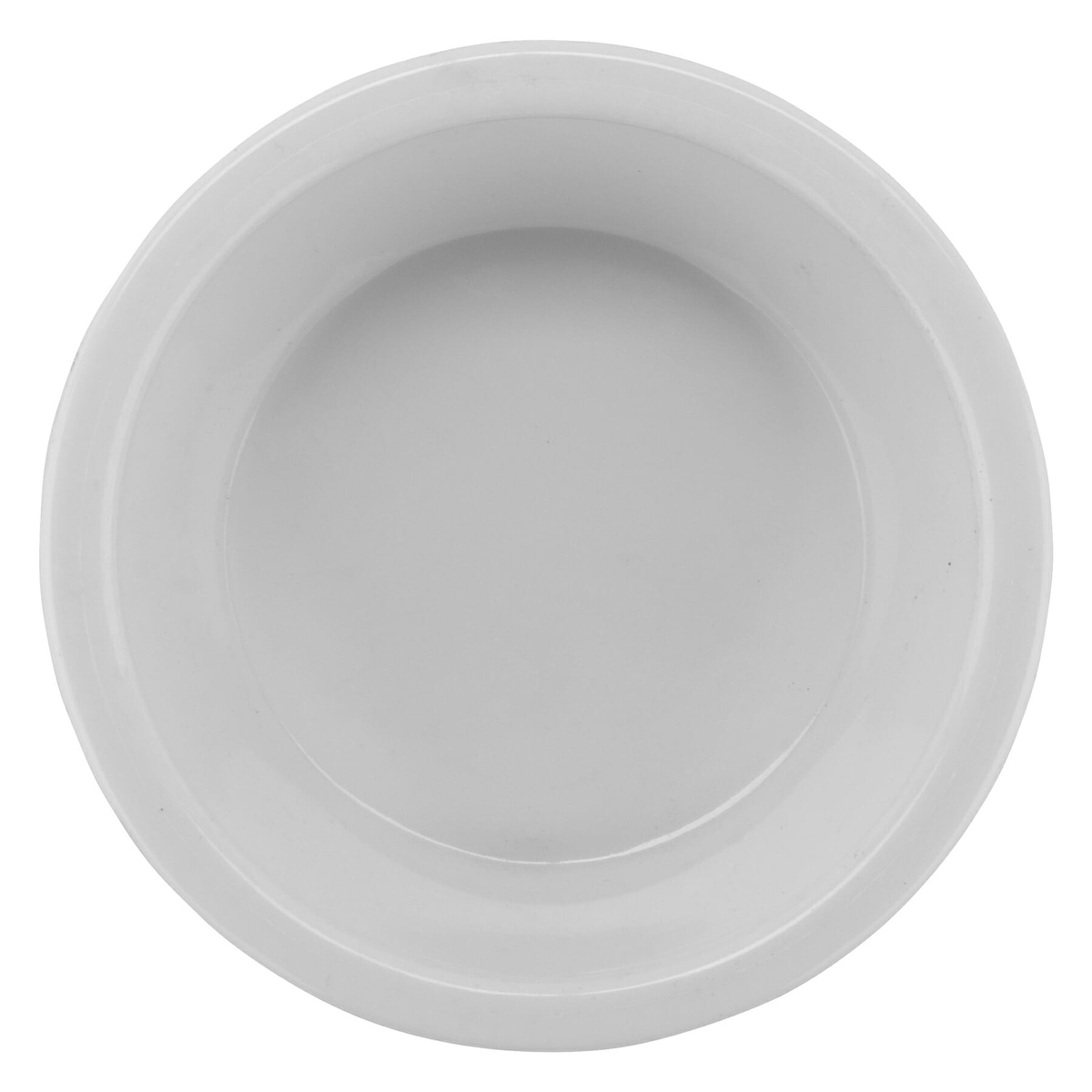 GET Enterprises ER-402-W white ramekin, top-down view showing round interior