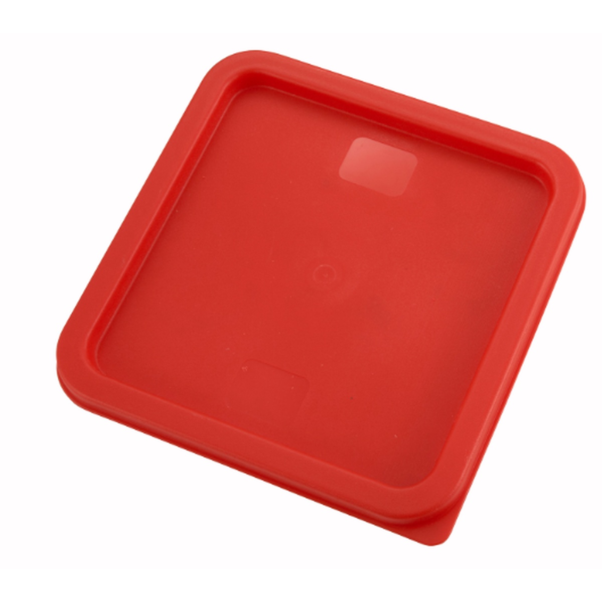 Red square plastic lid for 6 and 8 quart food storage containers