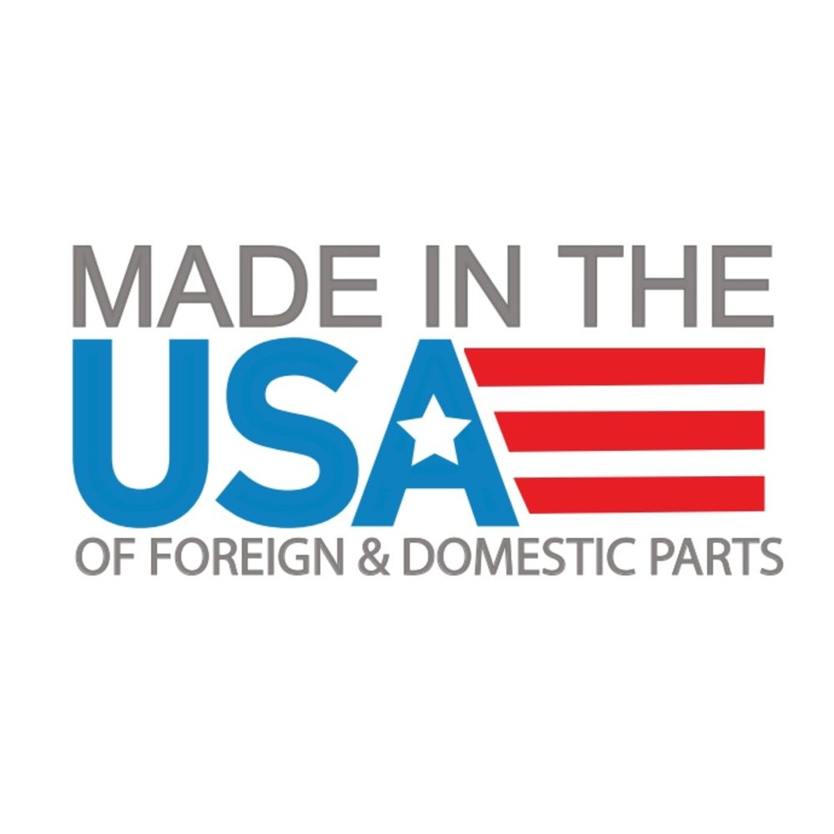 Made in the USA of Foreign and Domestic Parts badge