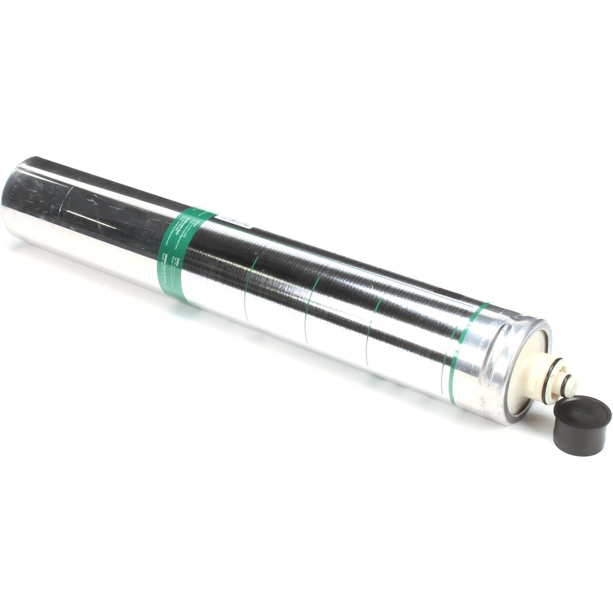 Everpure EV961256 MC2 water filter cartridge showing connector end and black cap