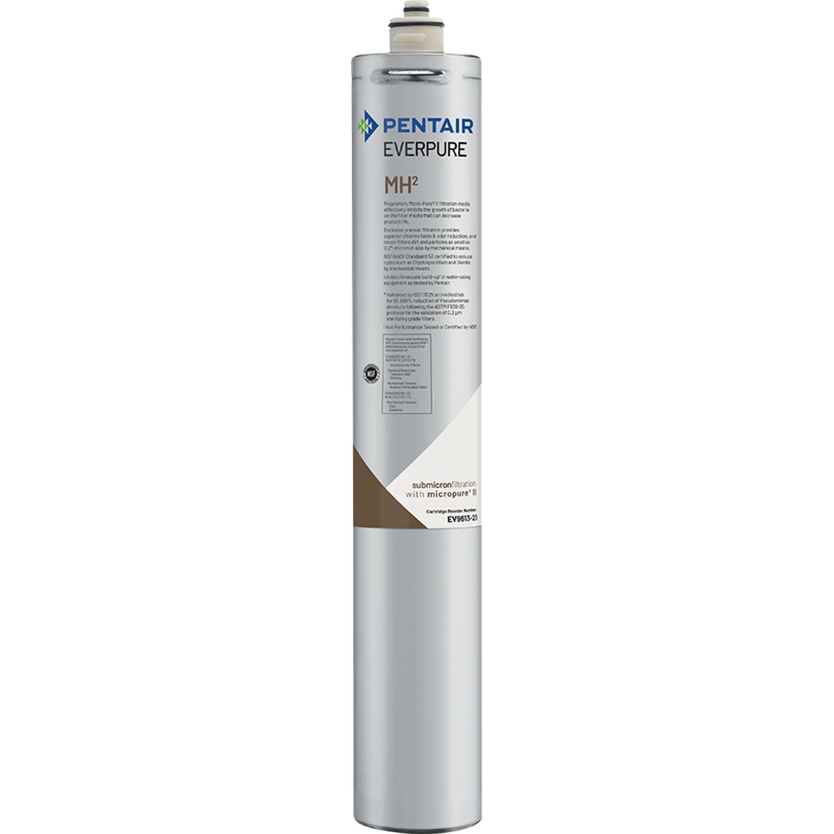 Everpure EV961321 MH2 water filter cartridge with Micro-Pure II filtration media