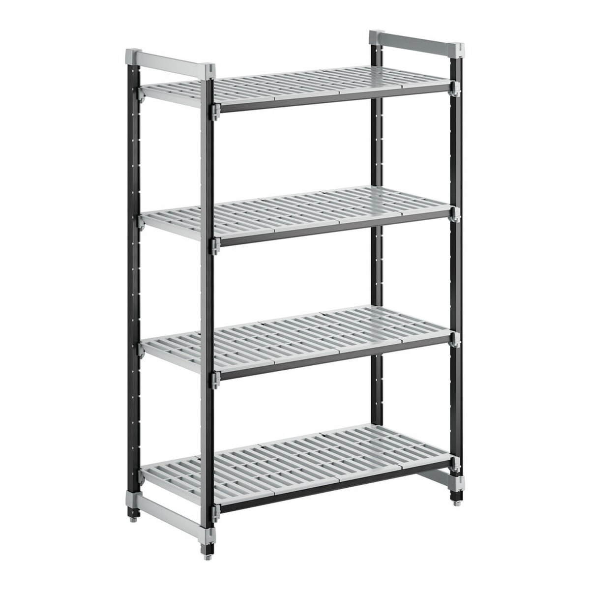 Cambro Camshelving Elements XTRA 4-shelf vented starter unit, full view on white background