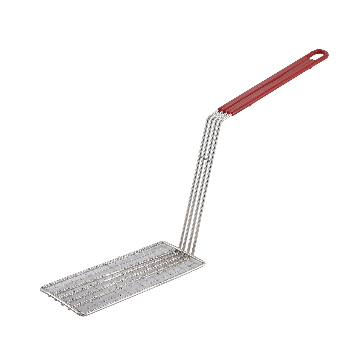Winco FB-PS fry basket press with plastic-coated handle
