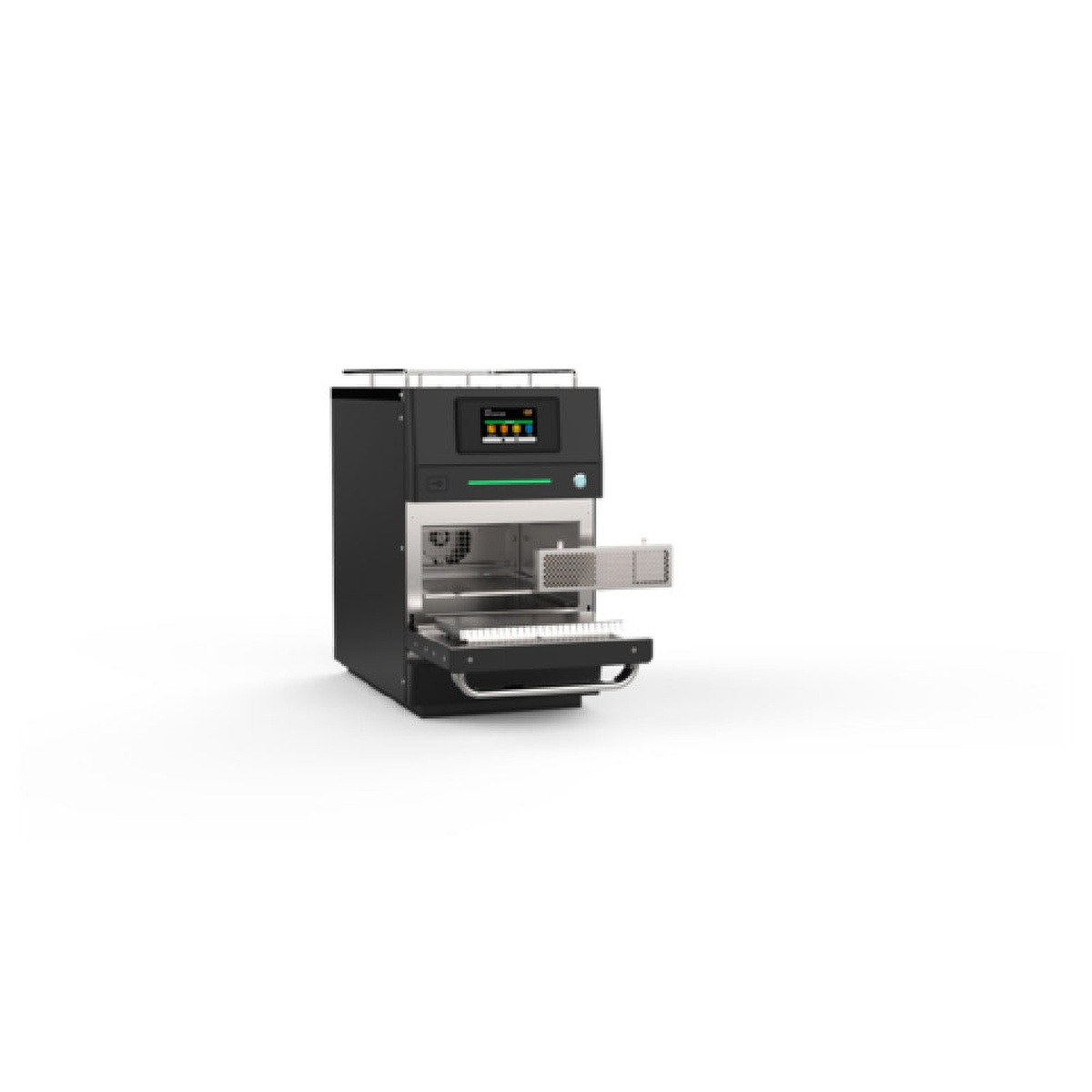 Pratica Fit Express SM oven with door open showing cooking chamber