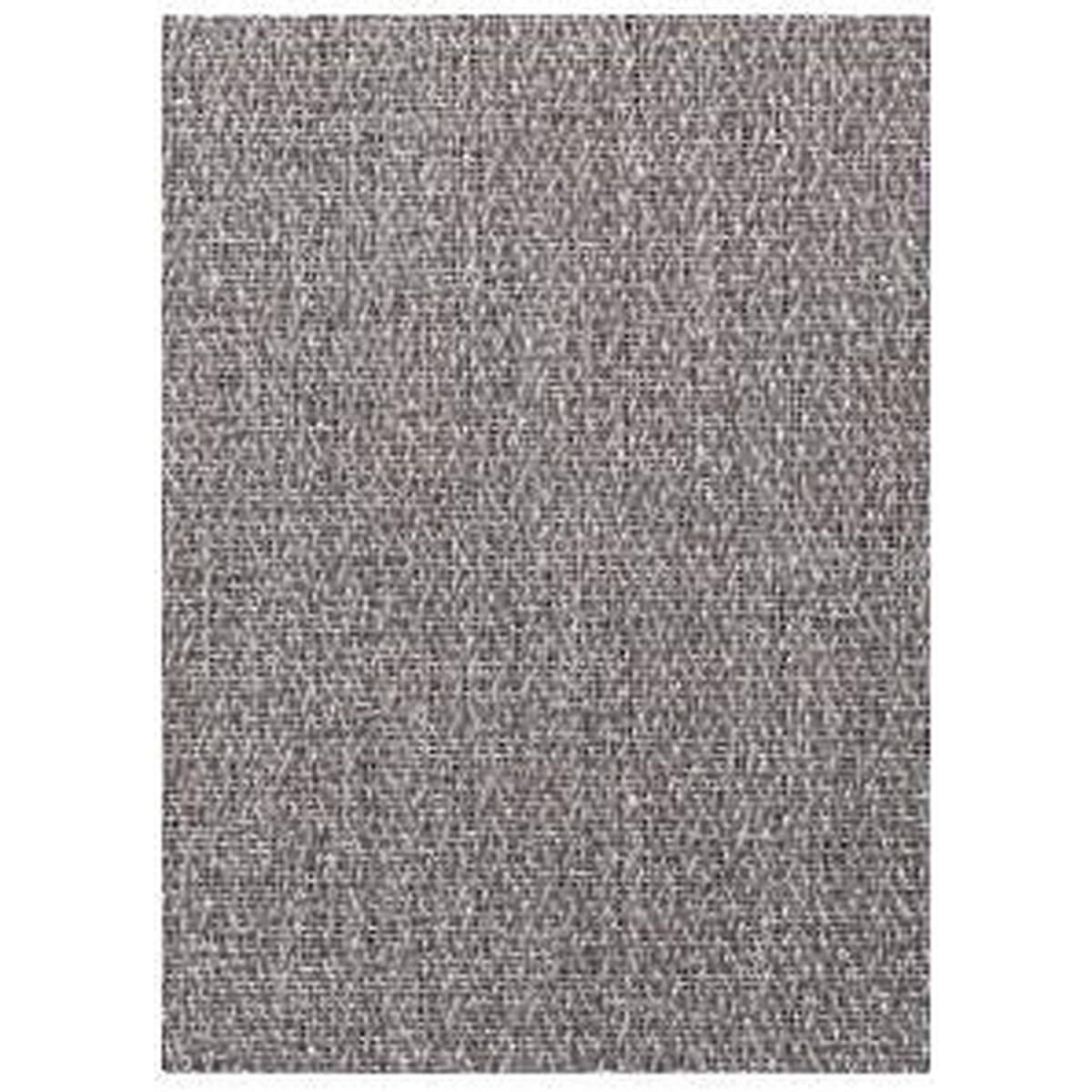 Chilewich Boucle Collection floor mat in Sterling color showing textured woven pattern