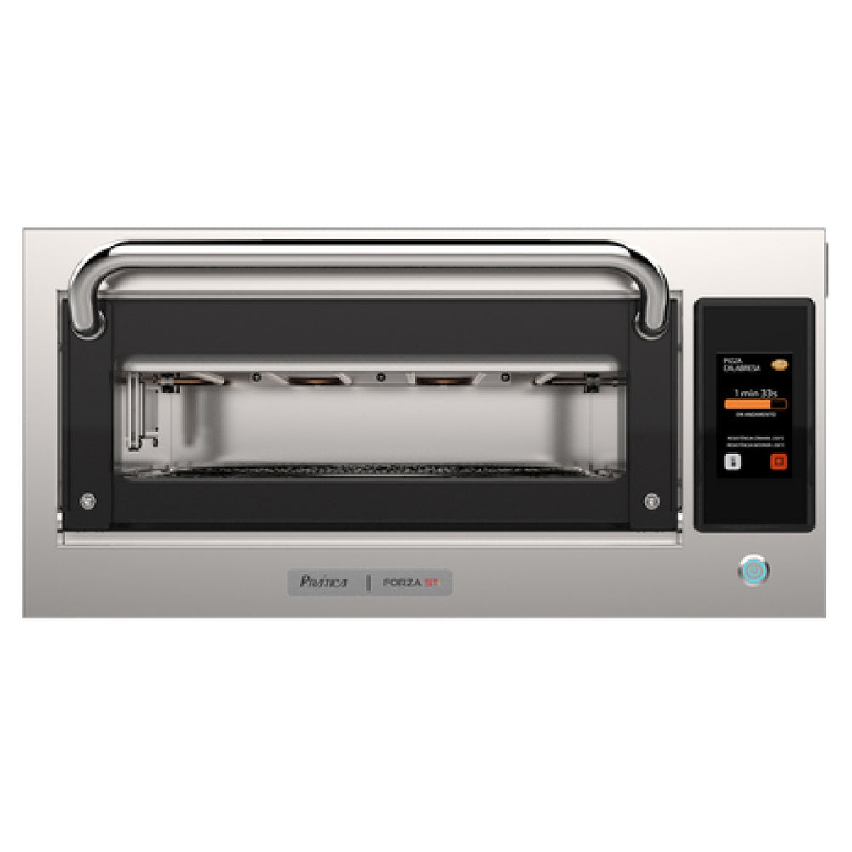 Pratica Forza STi single countertop oven front view with touchscreen control