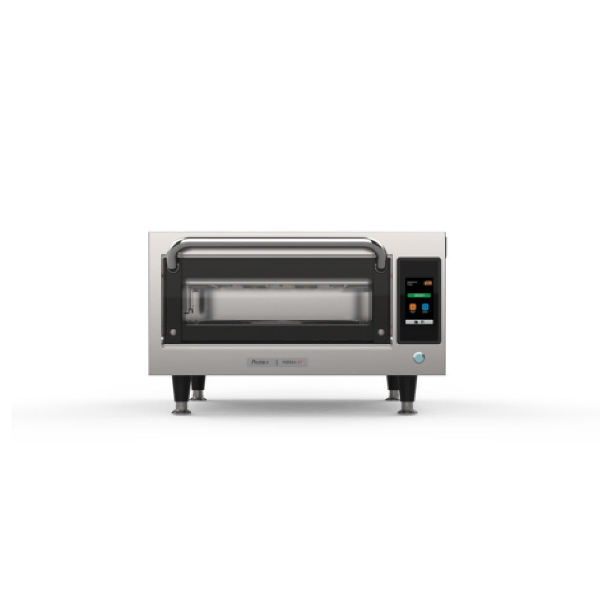 Pratica Forza STi single countertop pizza oven with optional feet installed
