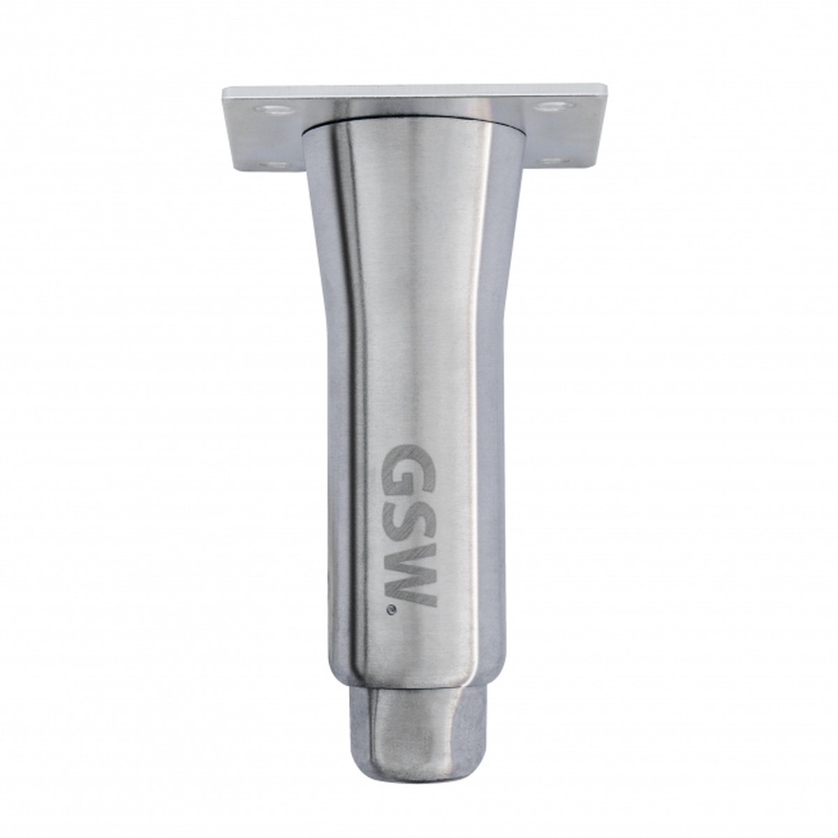 GSW USA FT-P3 thermoplastic bullet foot with stainless steel finish and top mounting plate