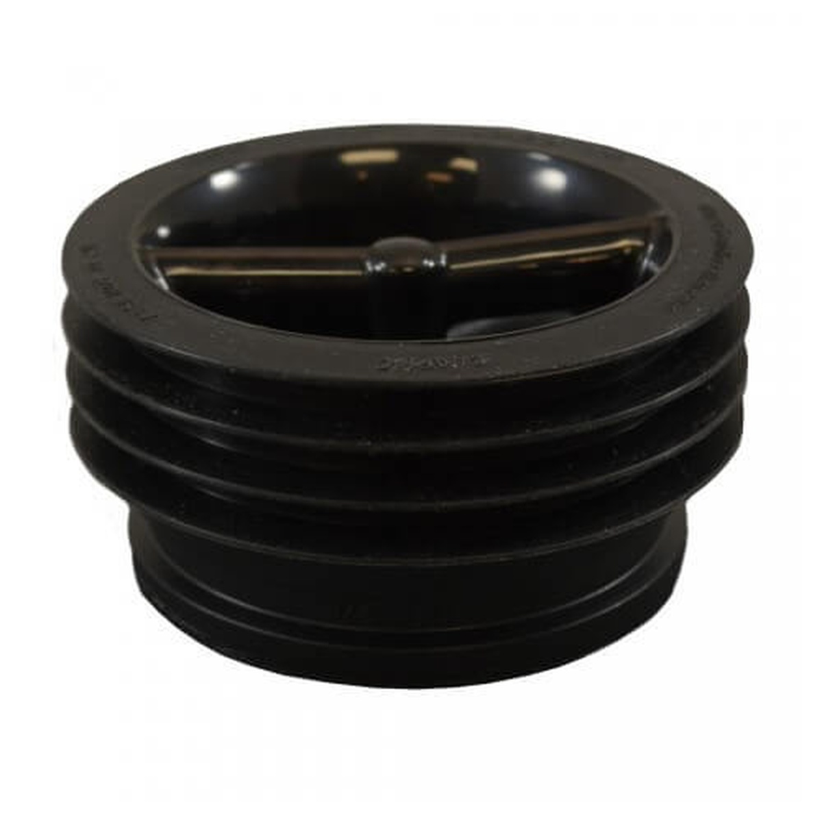 Top-down view of GD102 Green Drain showing the one-way silicone flapper valve