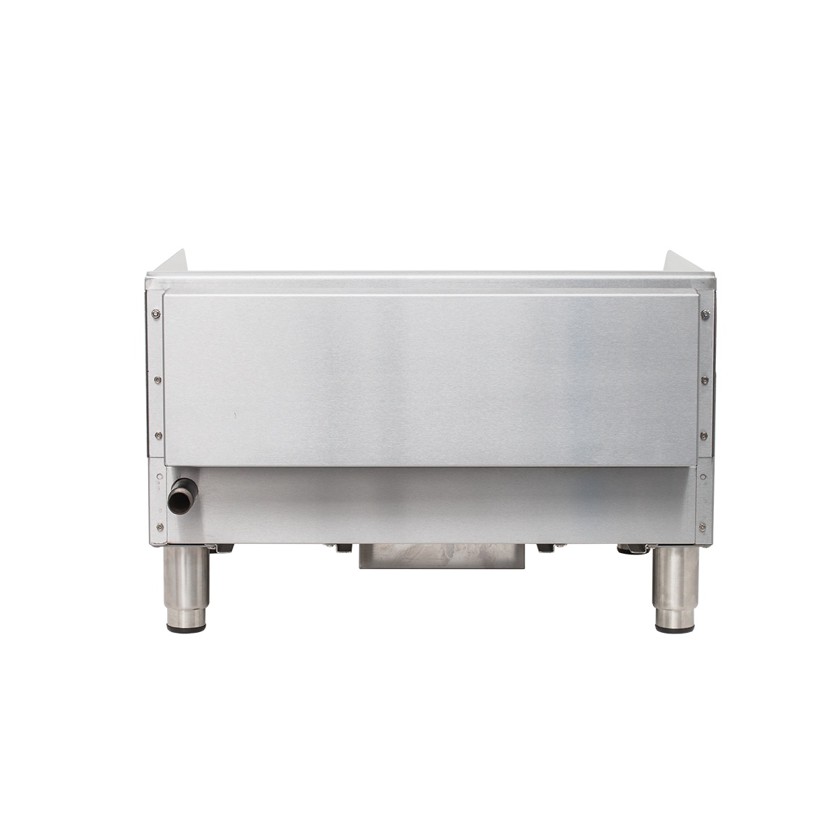 Rear view of Globe GG24TG countertop gas griddle