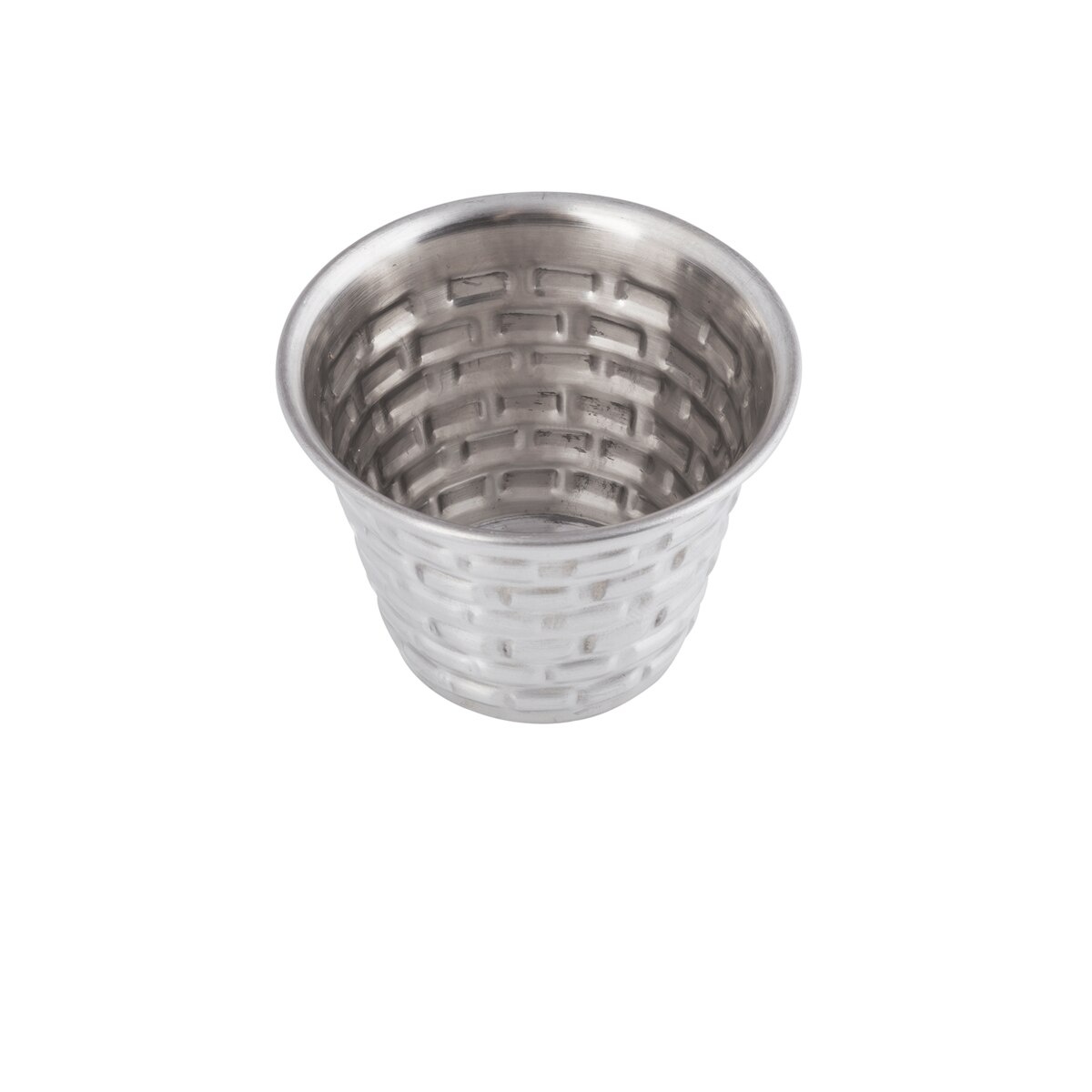 TableCraft GRSS2 Brickhouse ramekin viewed from above showing interior bowl and brick-patterned walls