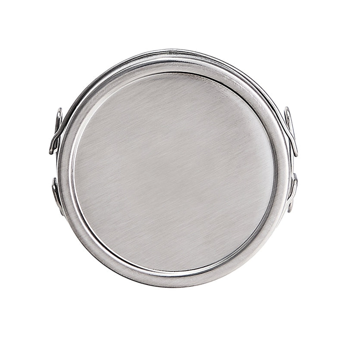 CDN GTS800X Grill Thermometer back view showing brushed 430 stainless steel housing and wire lifting tabs on white background
